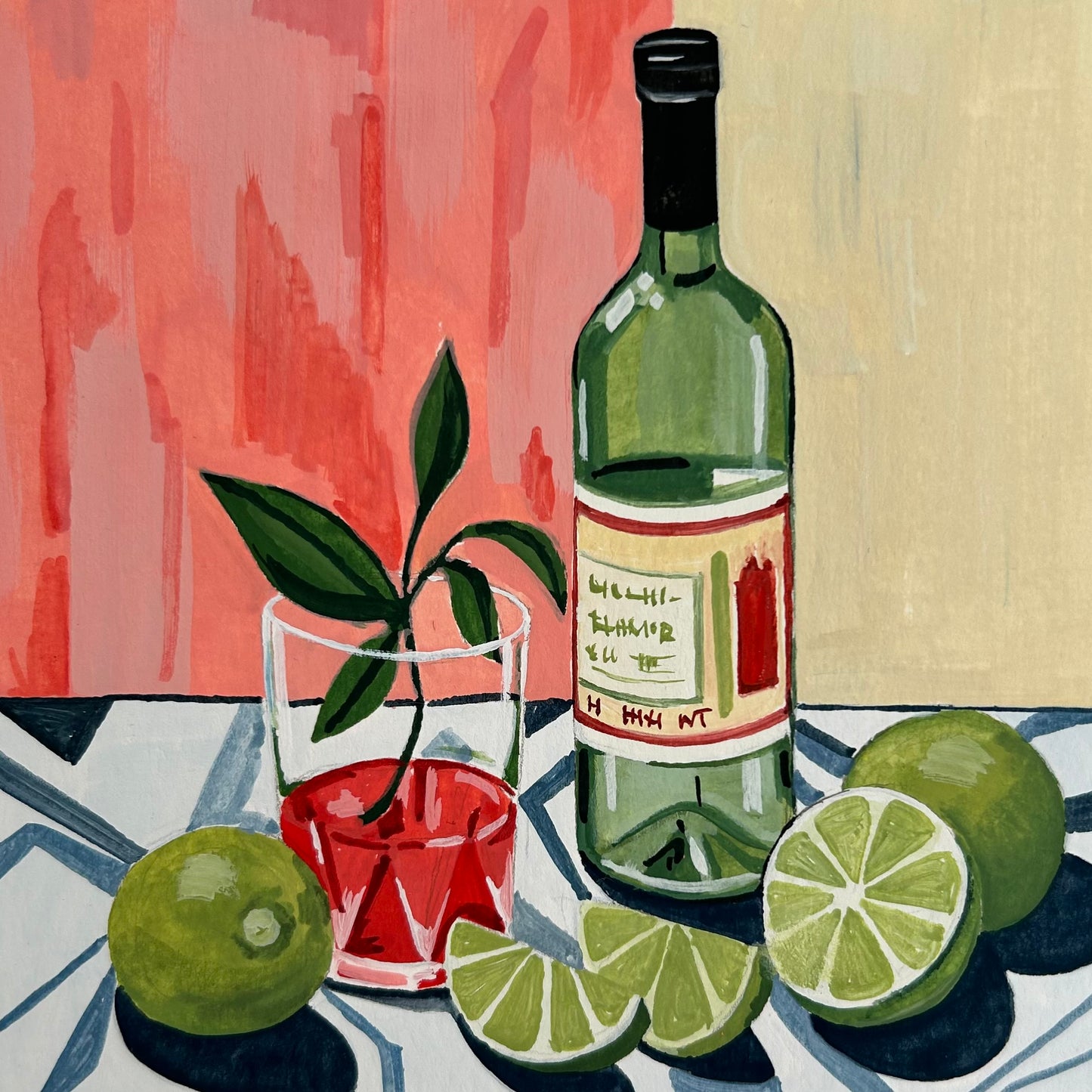 Pucker Up / 6x6 Original Painting