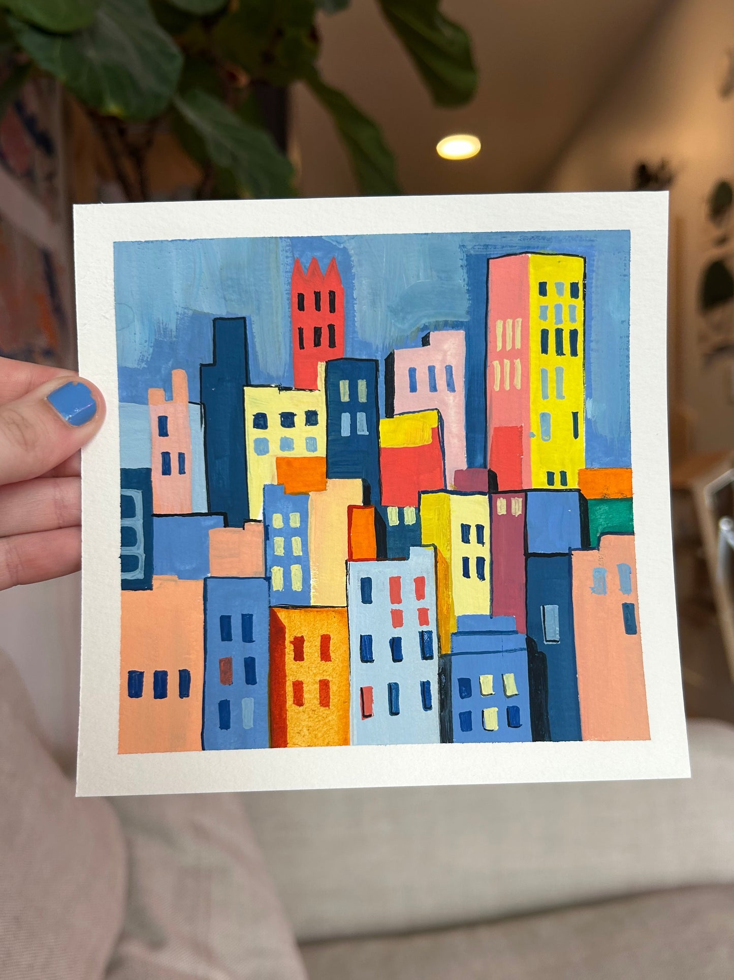 City Life Original Painting