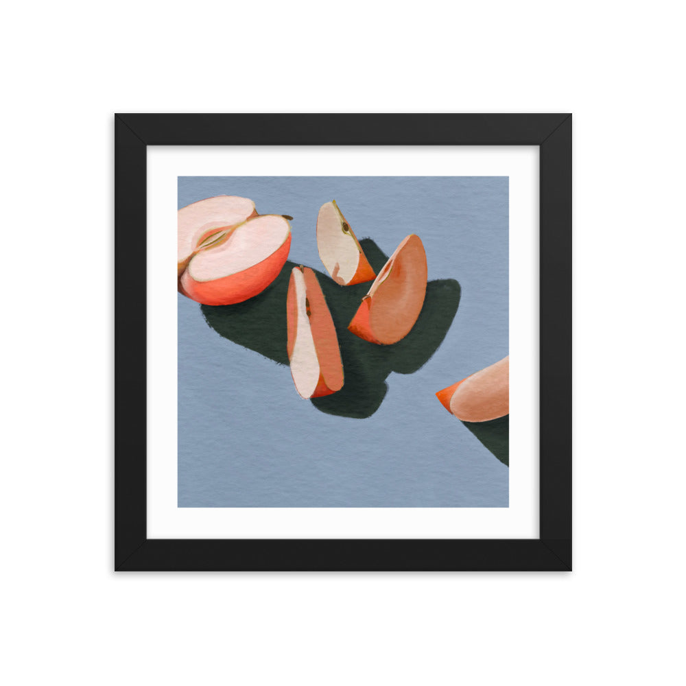 Apple Slices Framed Print