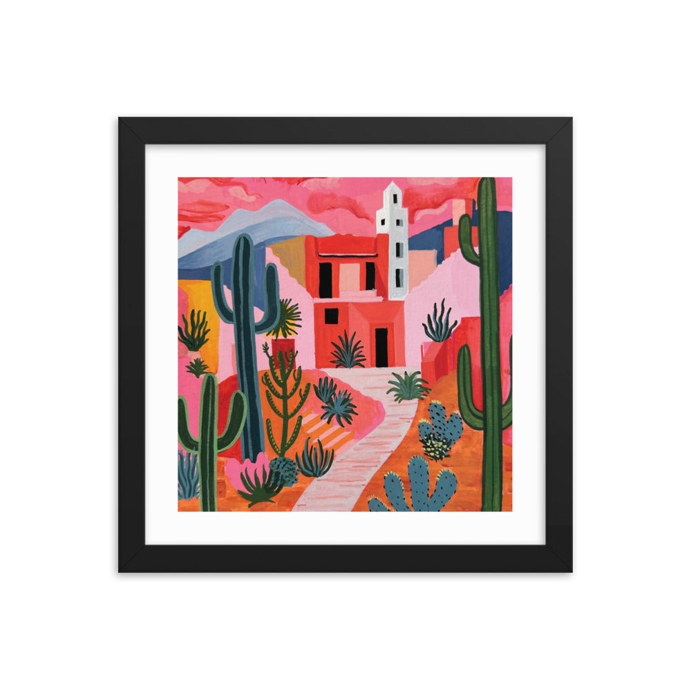 Rose Colored Desert Framed Print
