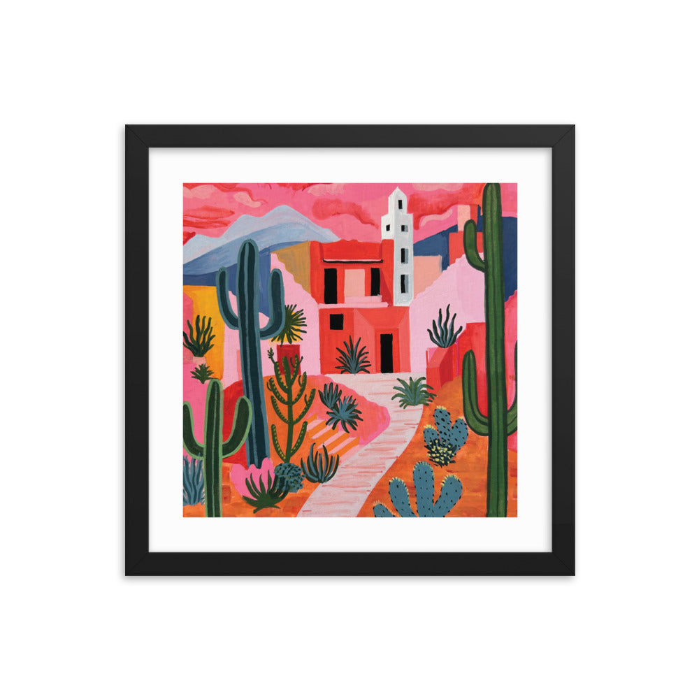 Rose Colored Desert Framed Print