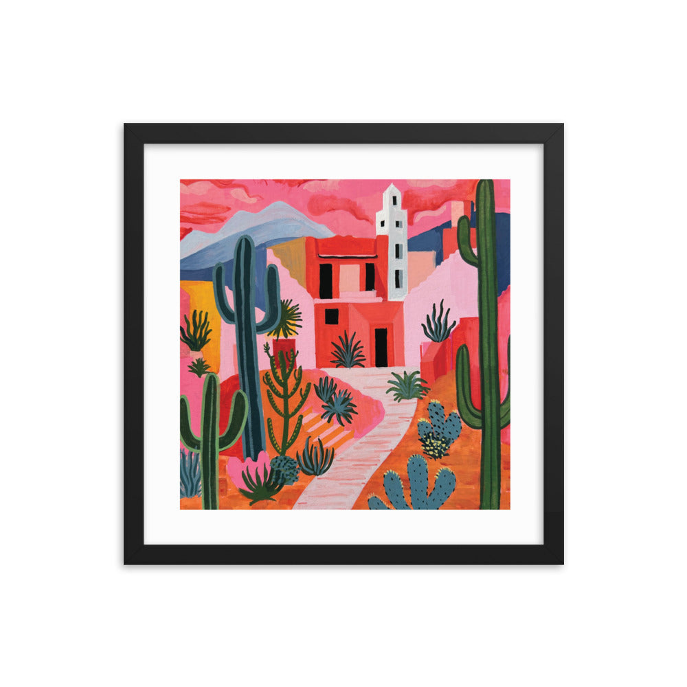Rose Colored Desert Framed Print