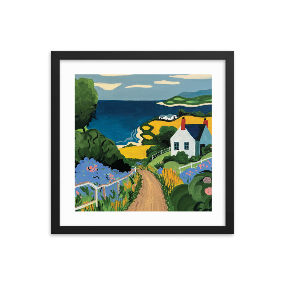 Yellow Fields Framed Print