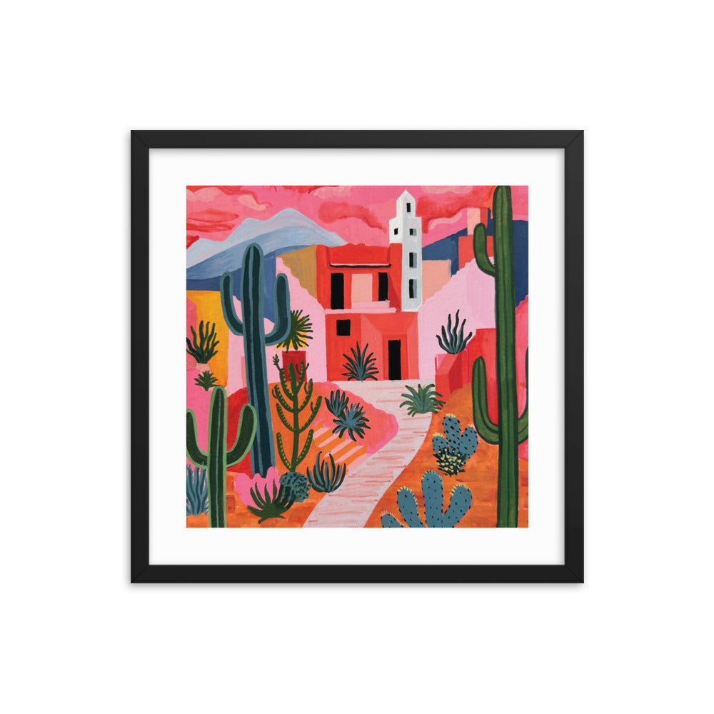 Rose Colored Desert Framed Print