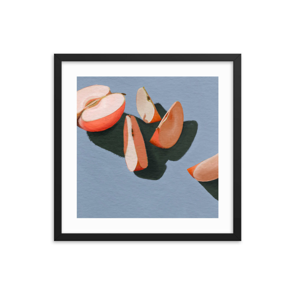 Apple Slices Framed Print