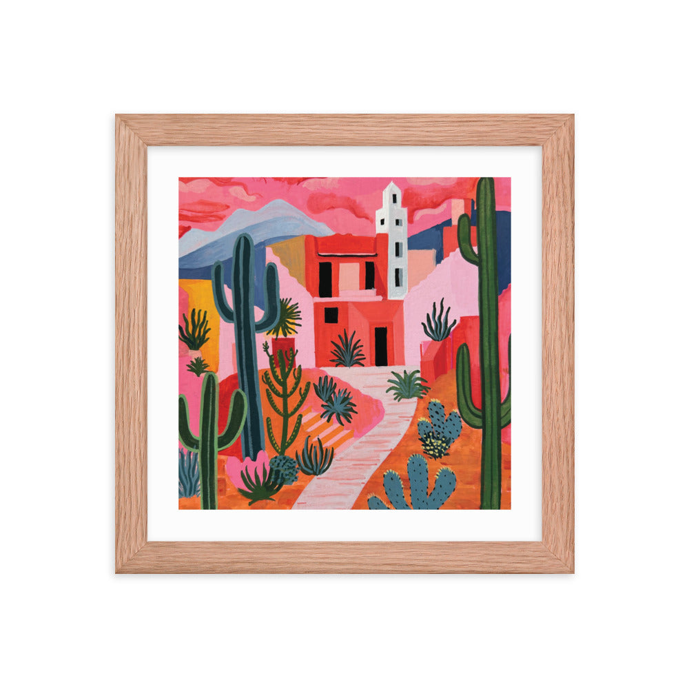 Rose Colored Desert Framed Print