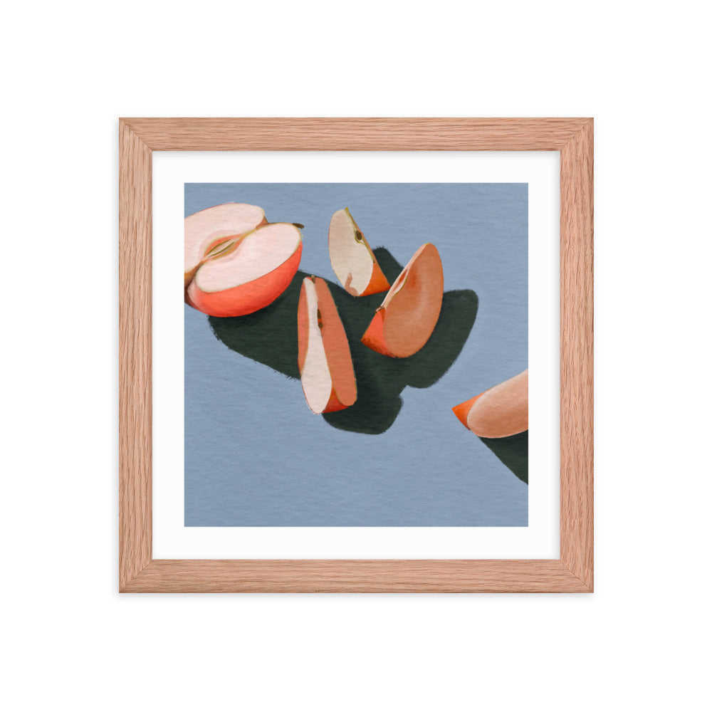 Apple Slices Framed Print