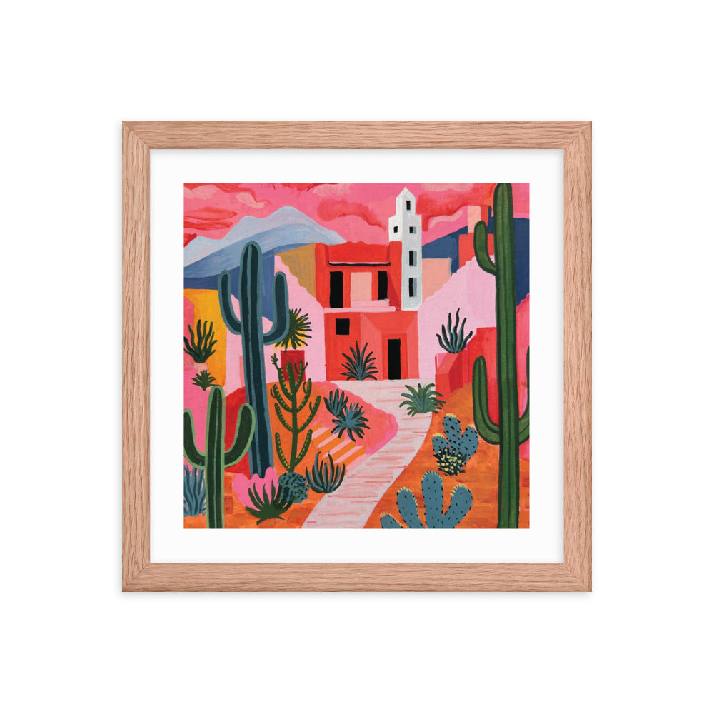 Rose Colored Desert Framed Print