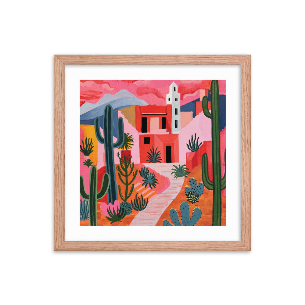 Rose Colored Desert Framed Print