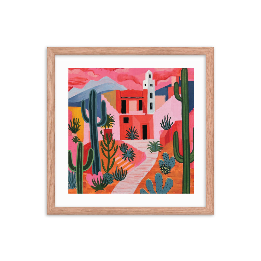 Rose Colored Desert Framed Print