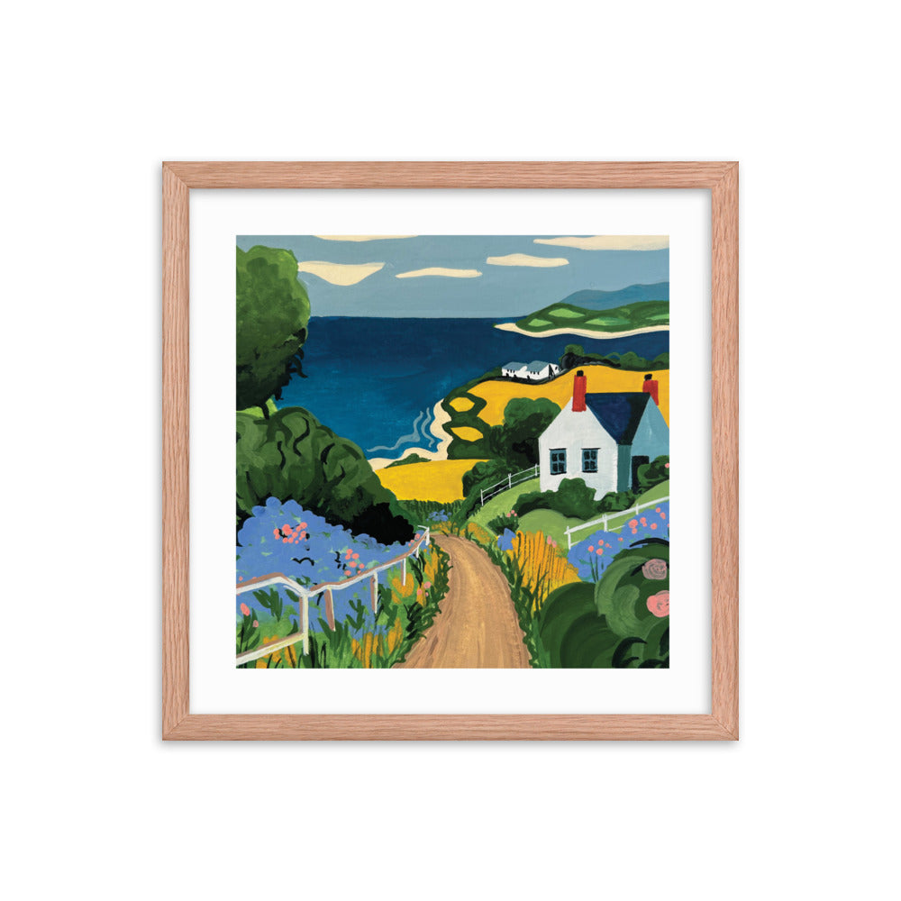 Yellow Fields Framed Print