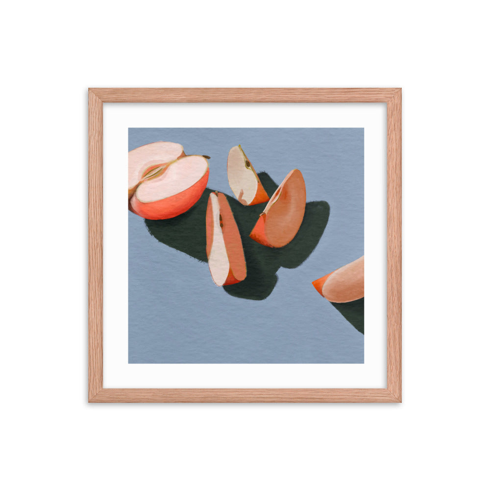 Apple Slices Framed Print