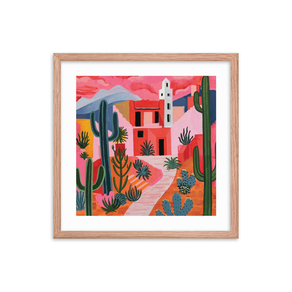 Rose Colored Desert Framed Print
