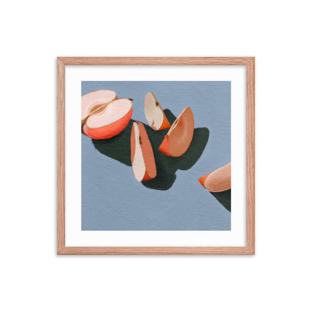 Apple Slices Framed Print