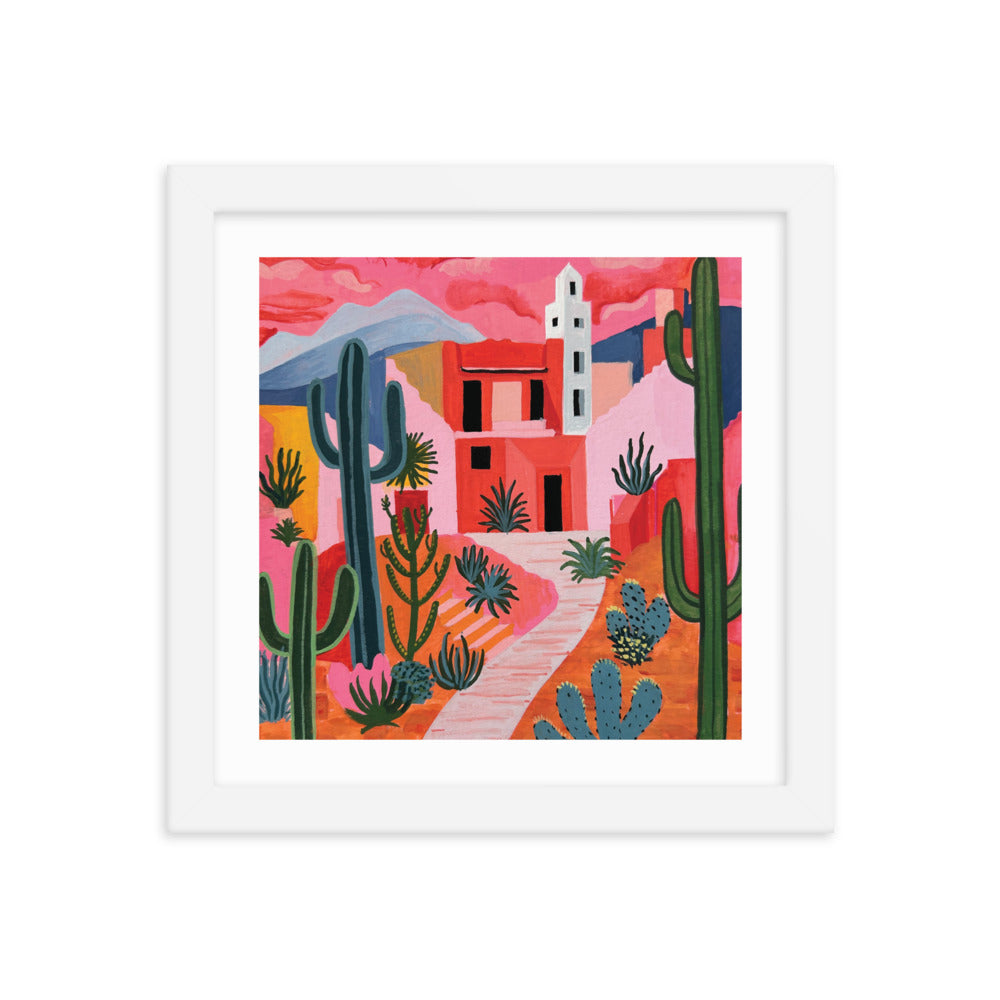 Rose Colored Desert Framed Print