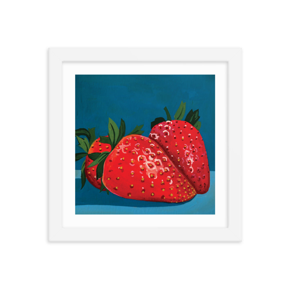 Strawberries Framed Print