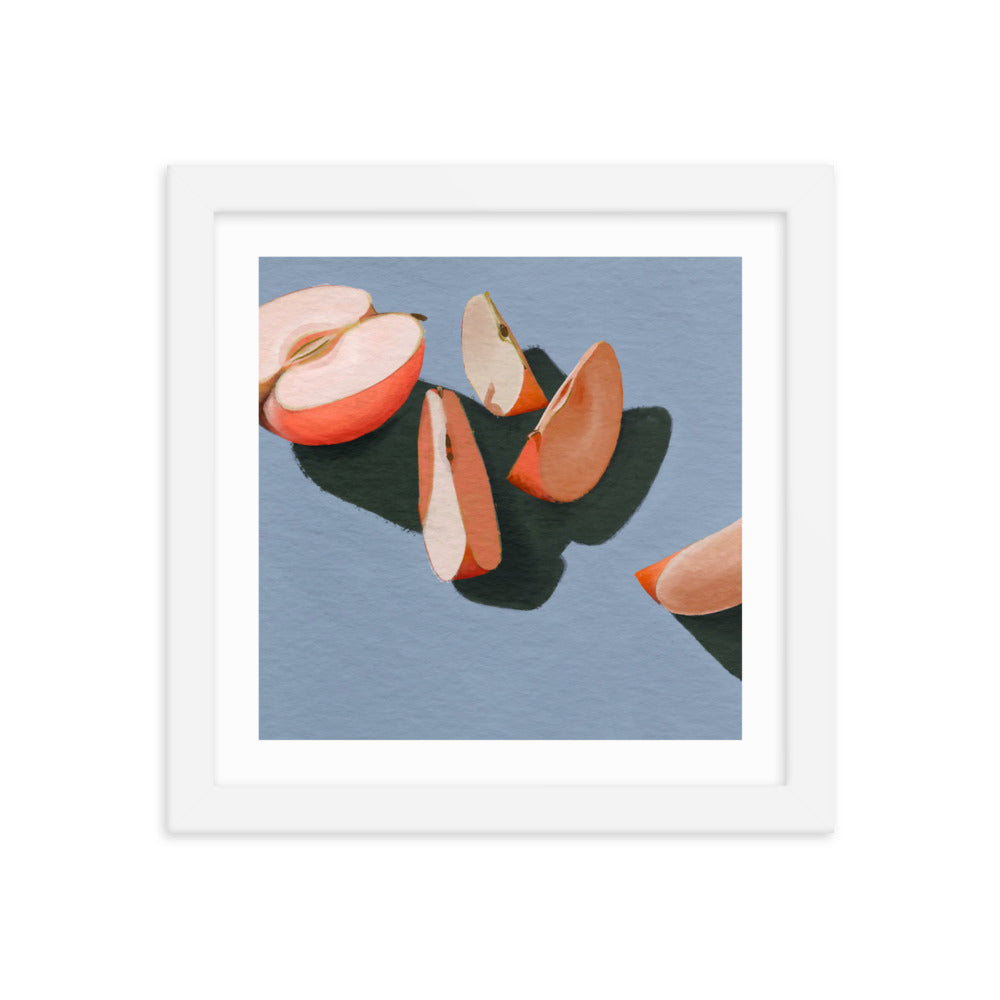 Apple Slices Framed Print