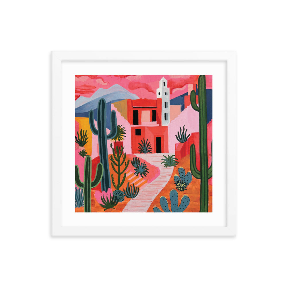 Rose Colored Desert Framed Print