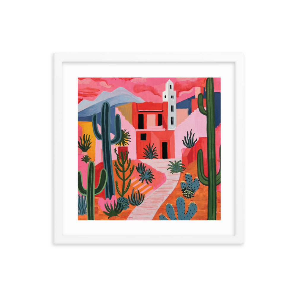 Rose Colored Desert Framed Print