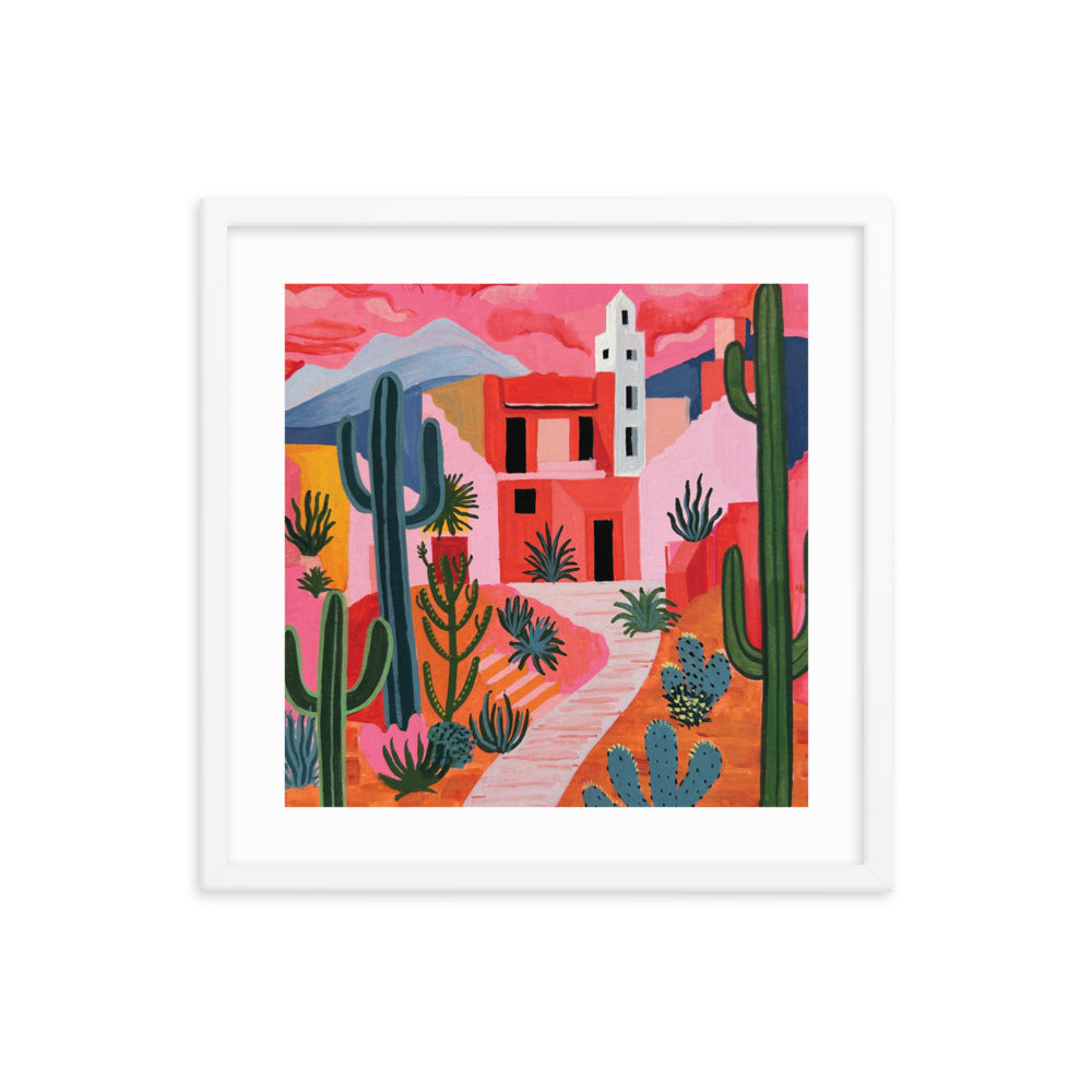 Rose Colored Desert Framed Print