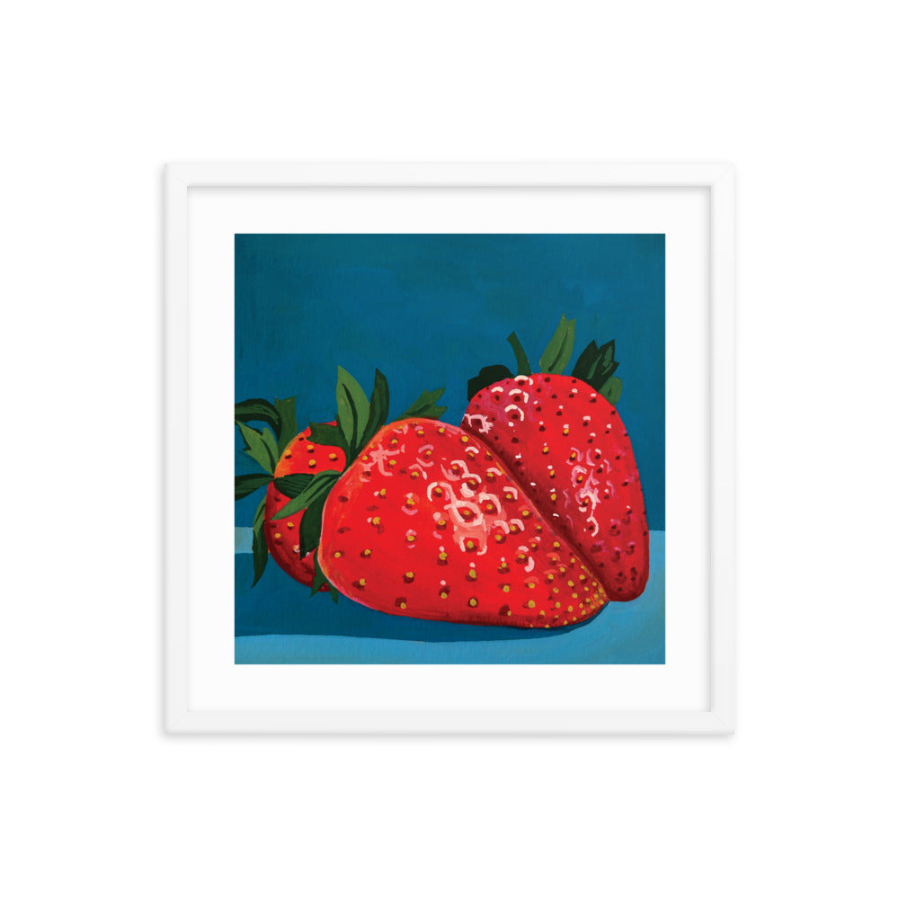 Strawberries Framed Print