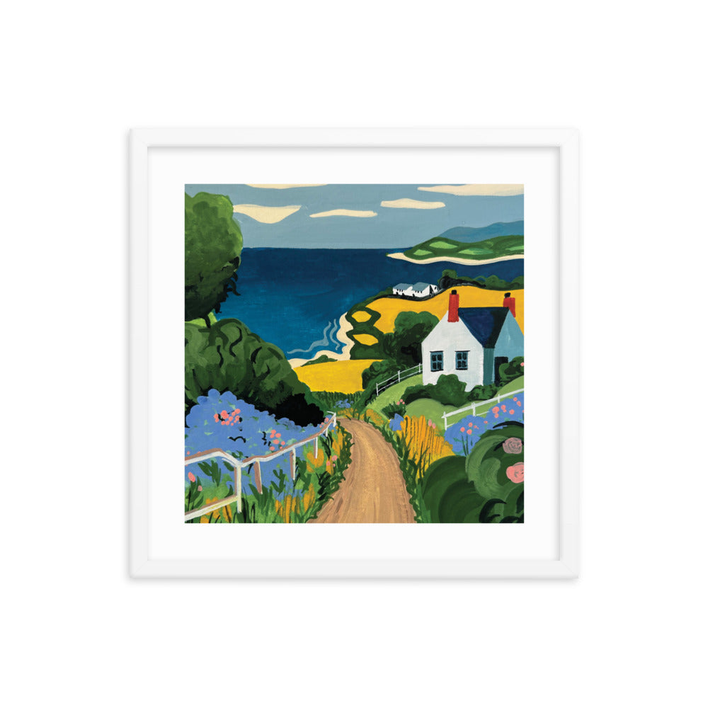 Yellow Fields Framed Print