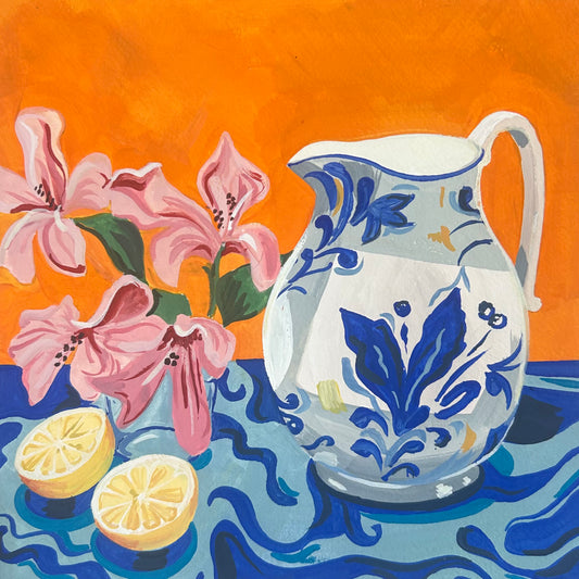 Pitcher in an Orange Room