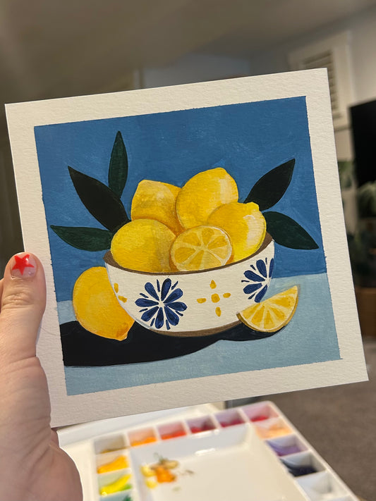 Sour / Original Gouache Painting