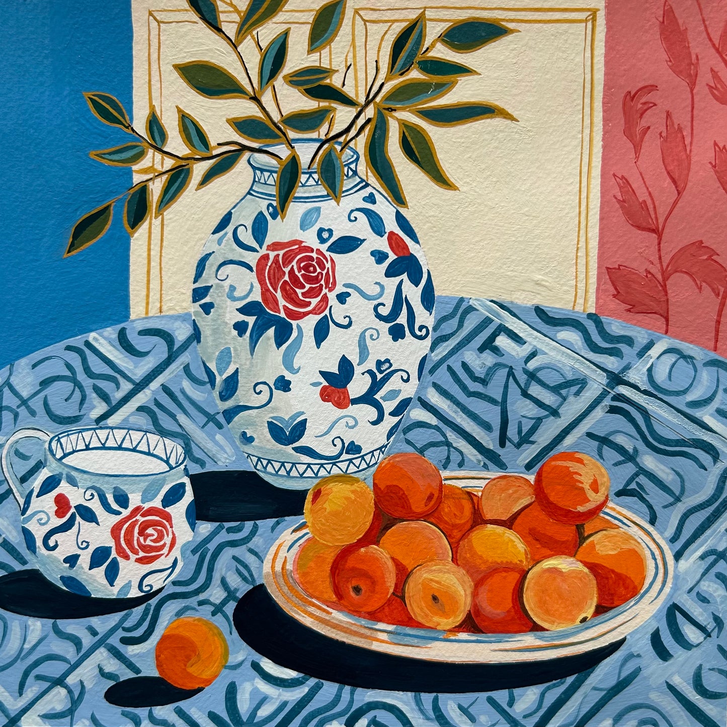 Still Life with Peaches