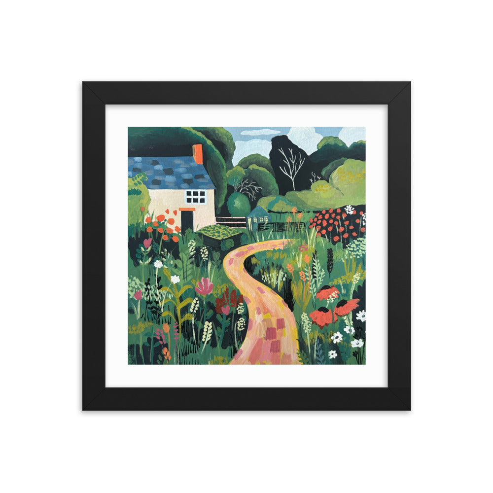 English Cottage Framed Print