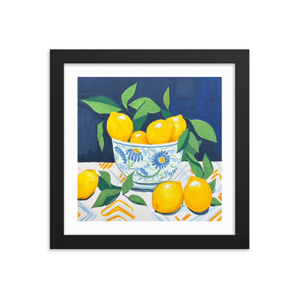 Lemons Framed Print