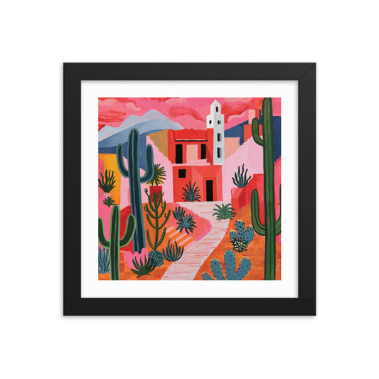 Rose Colored Desert Framed Print