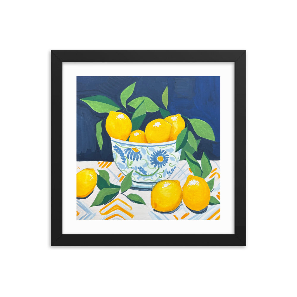 Lemons Framed Print