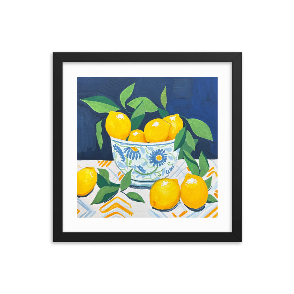 Lemons Framed Print