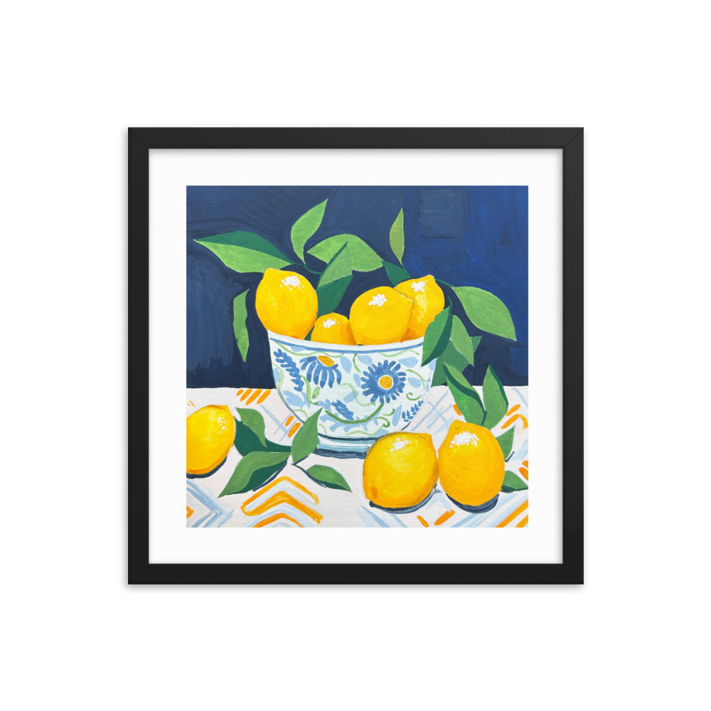 Lemons Framed Print