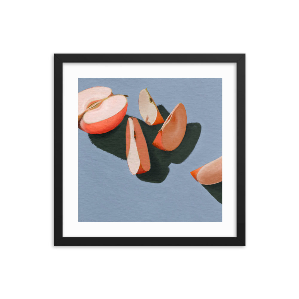 Apple Slices Framed Print