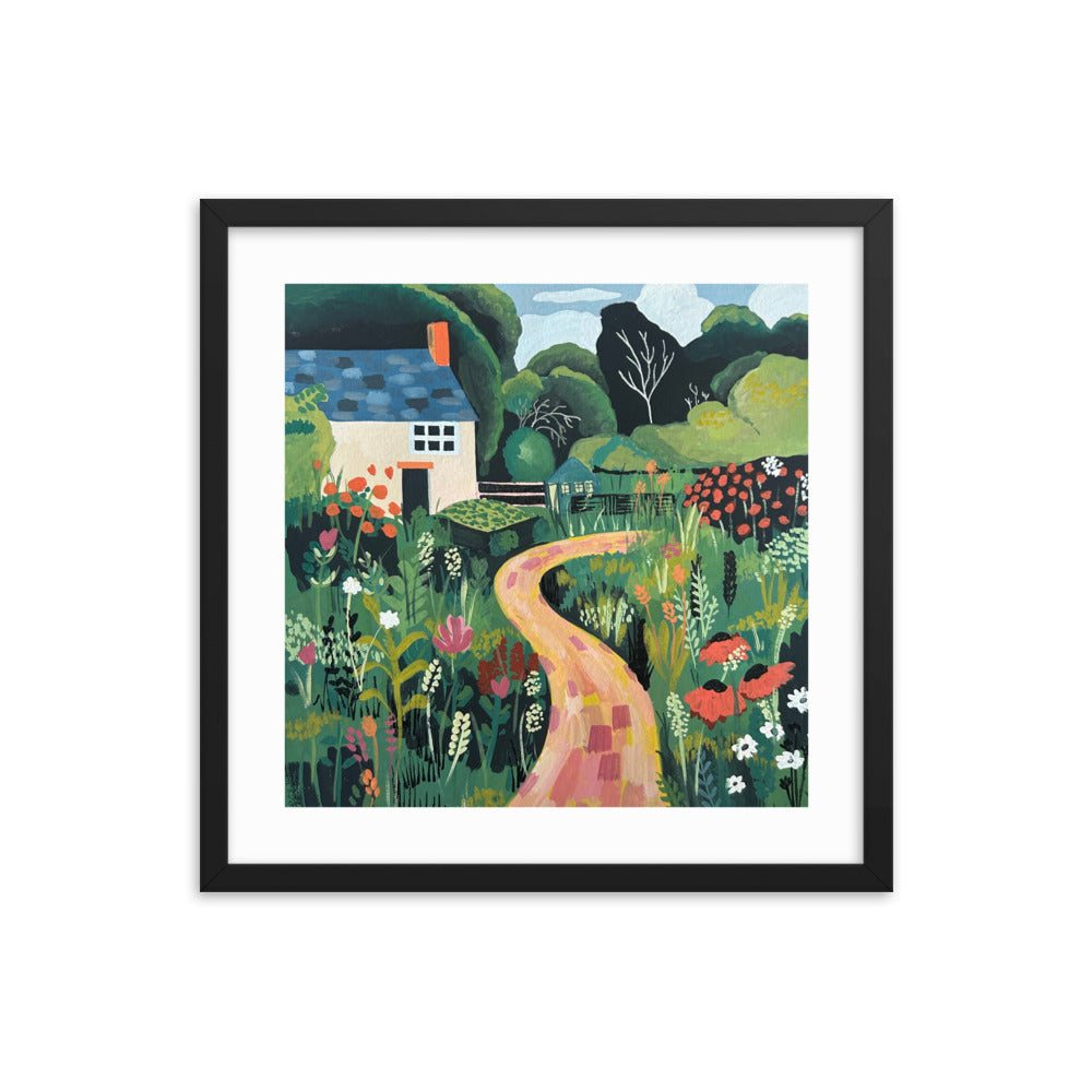 English Cottage Framed Print