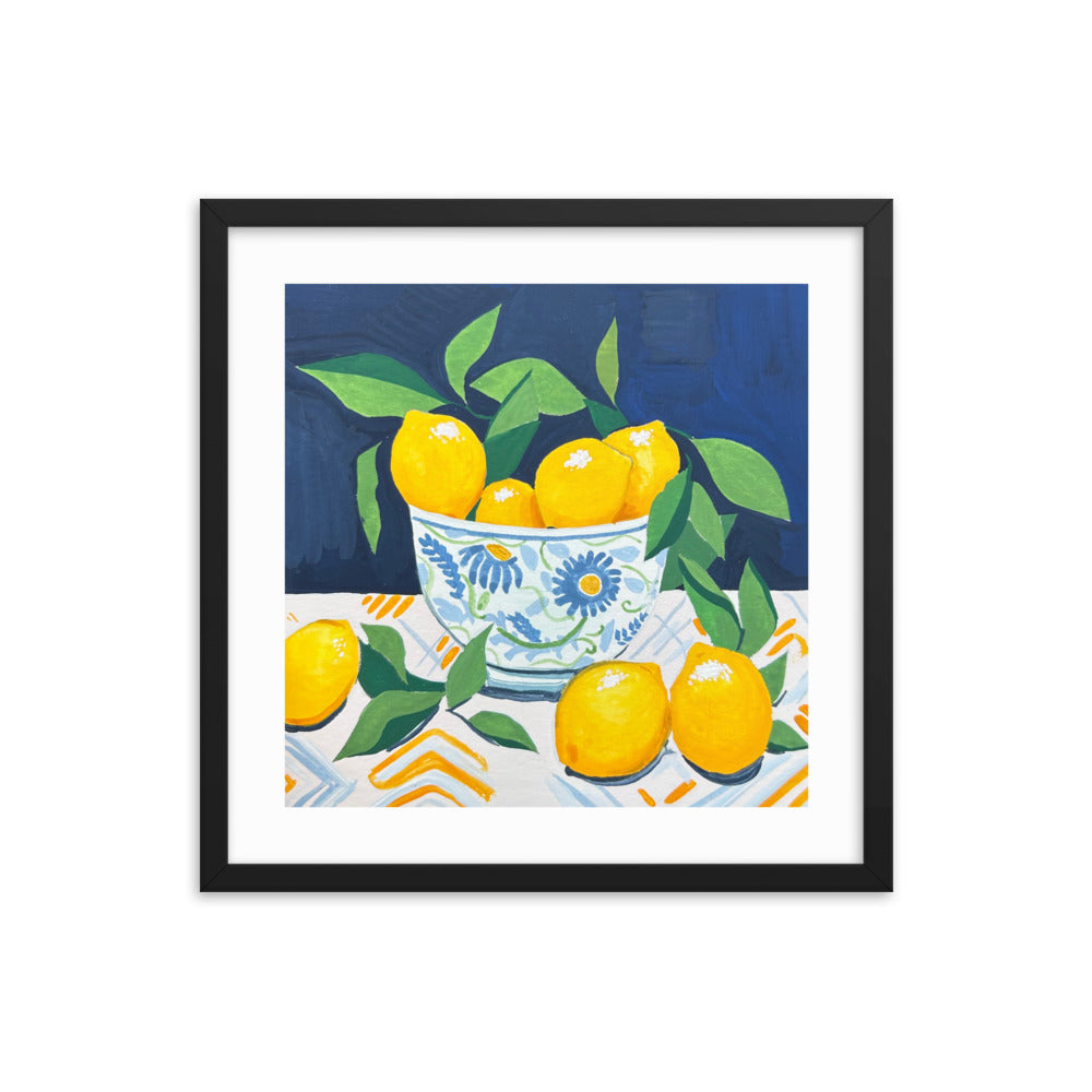 Lemons Framed Print