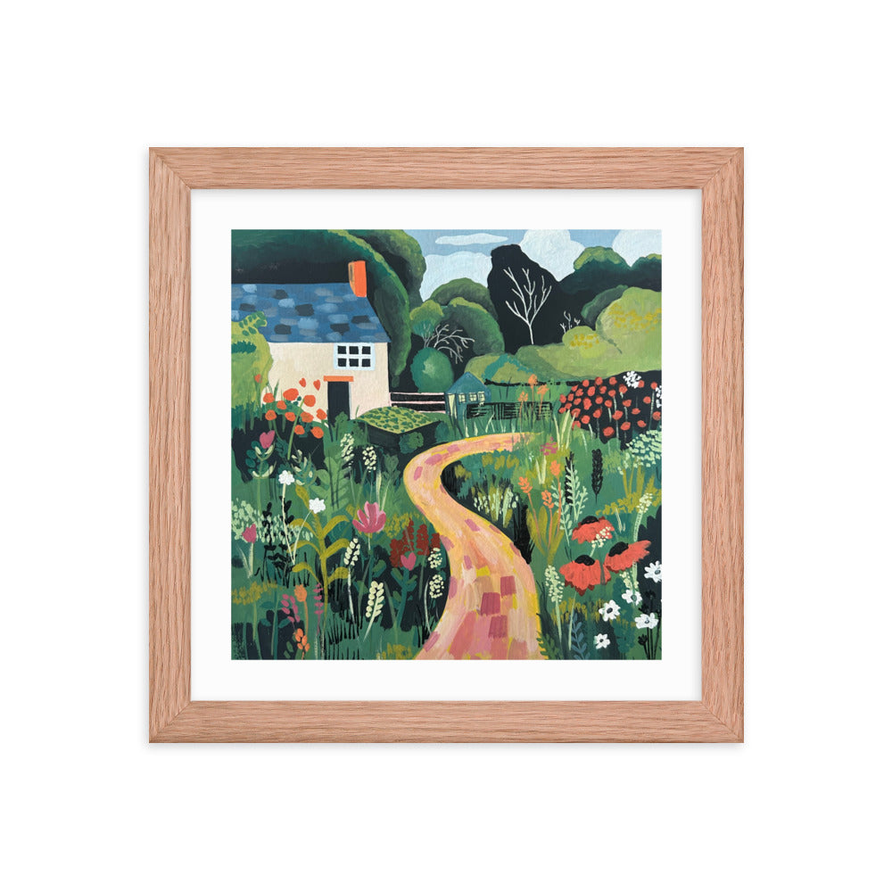 English Cottage Framed Print