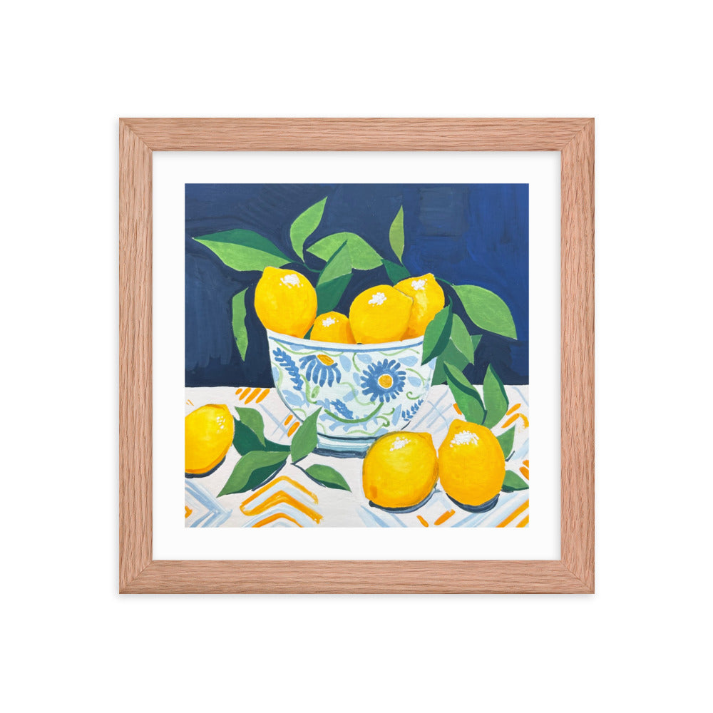 Lemons Framed Print