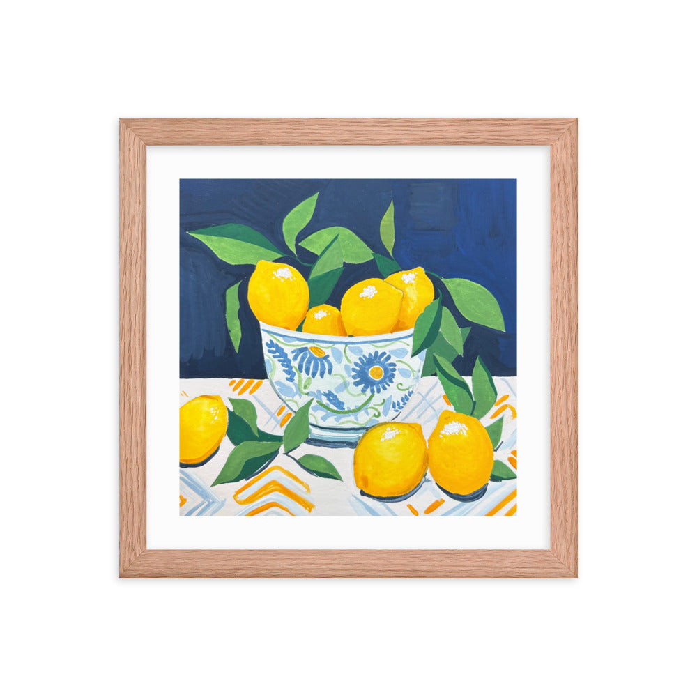 Lemons Framed Print