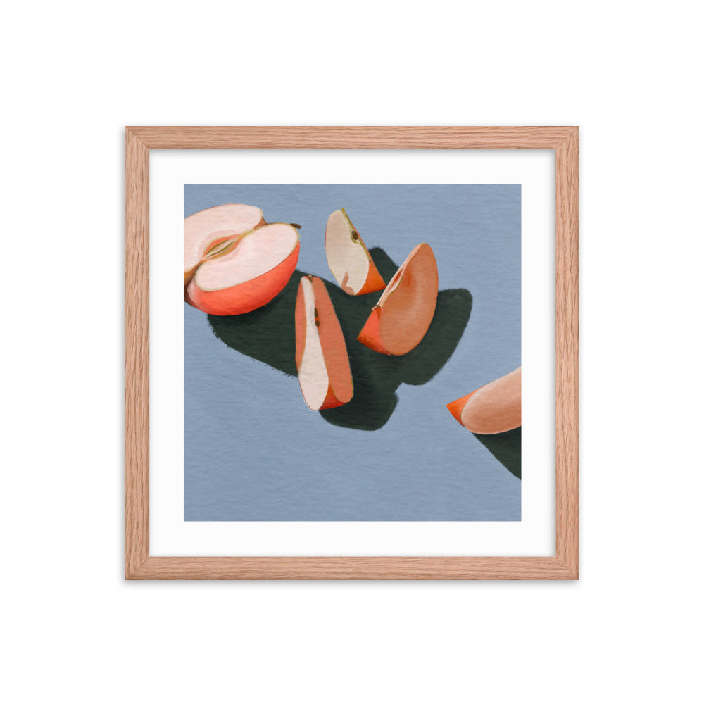 Apple Slices Framed Print