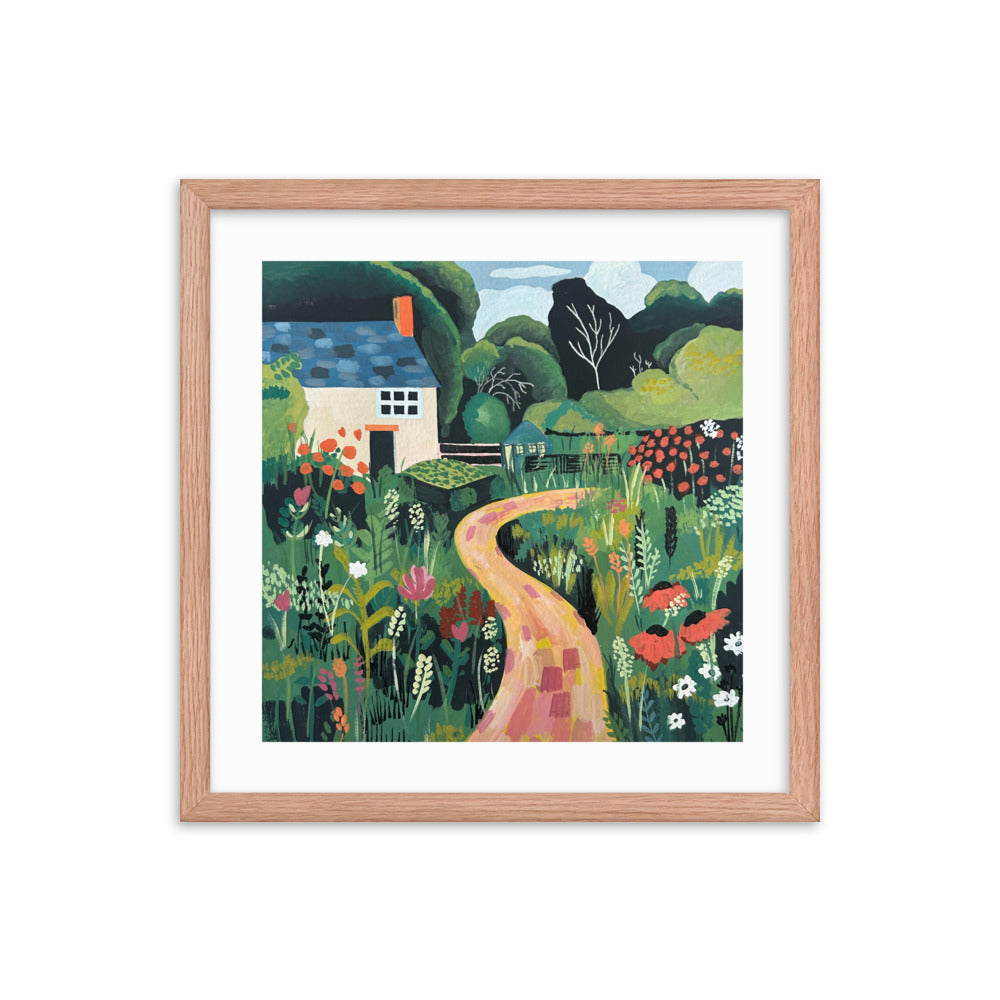 English Cottage Framed Print