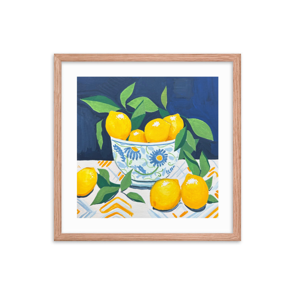 Lemons Framed Print