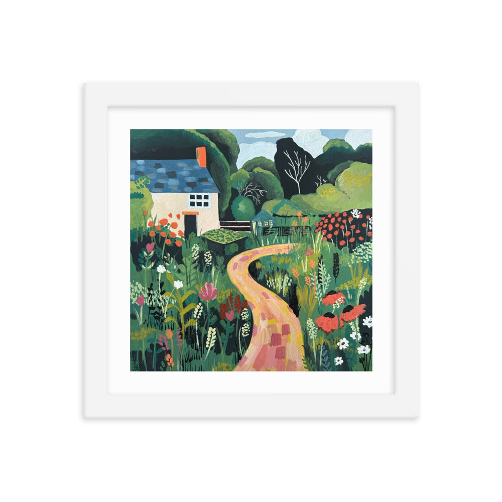 English Cottage Framed Print