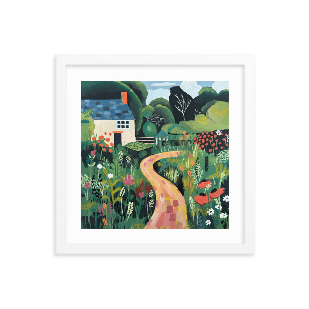 English Cottage Framed Print