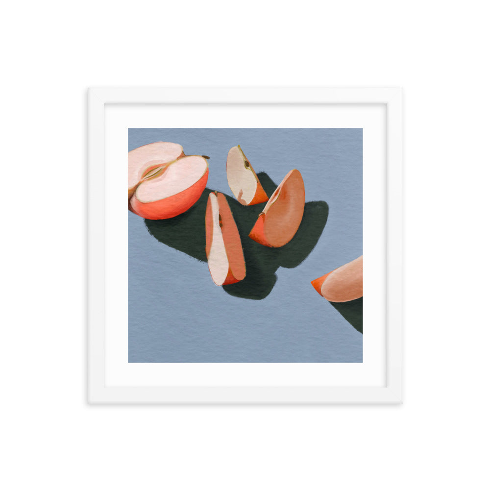 Apple Slices Framed Print