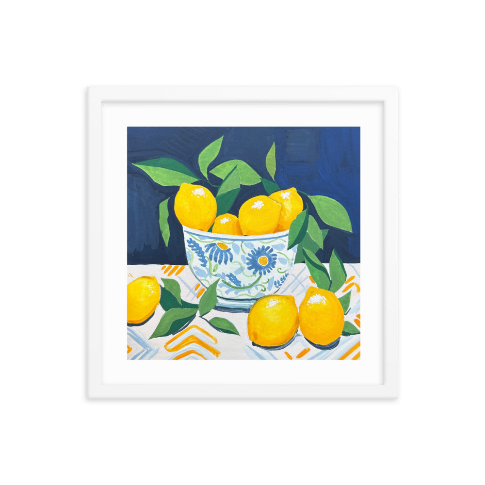 Lemons Framed Print