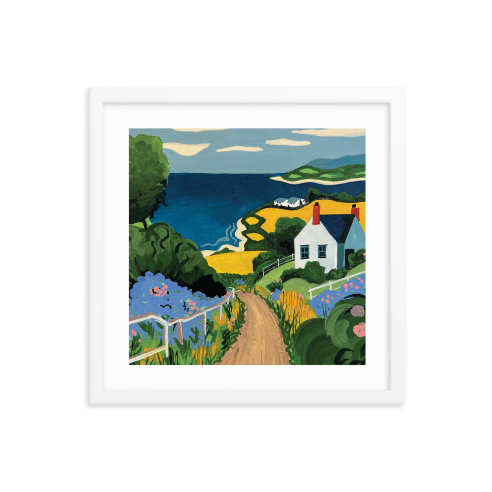 Yellow Fields Framed Print