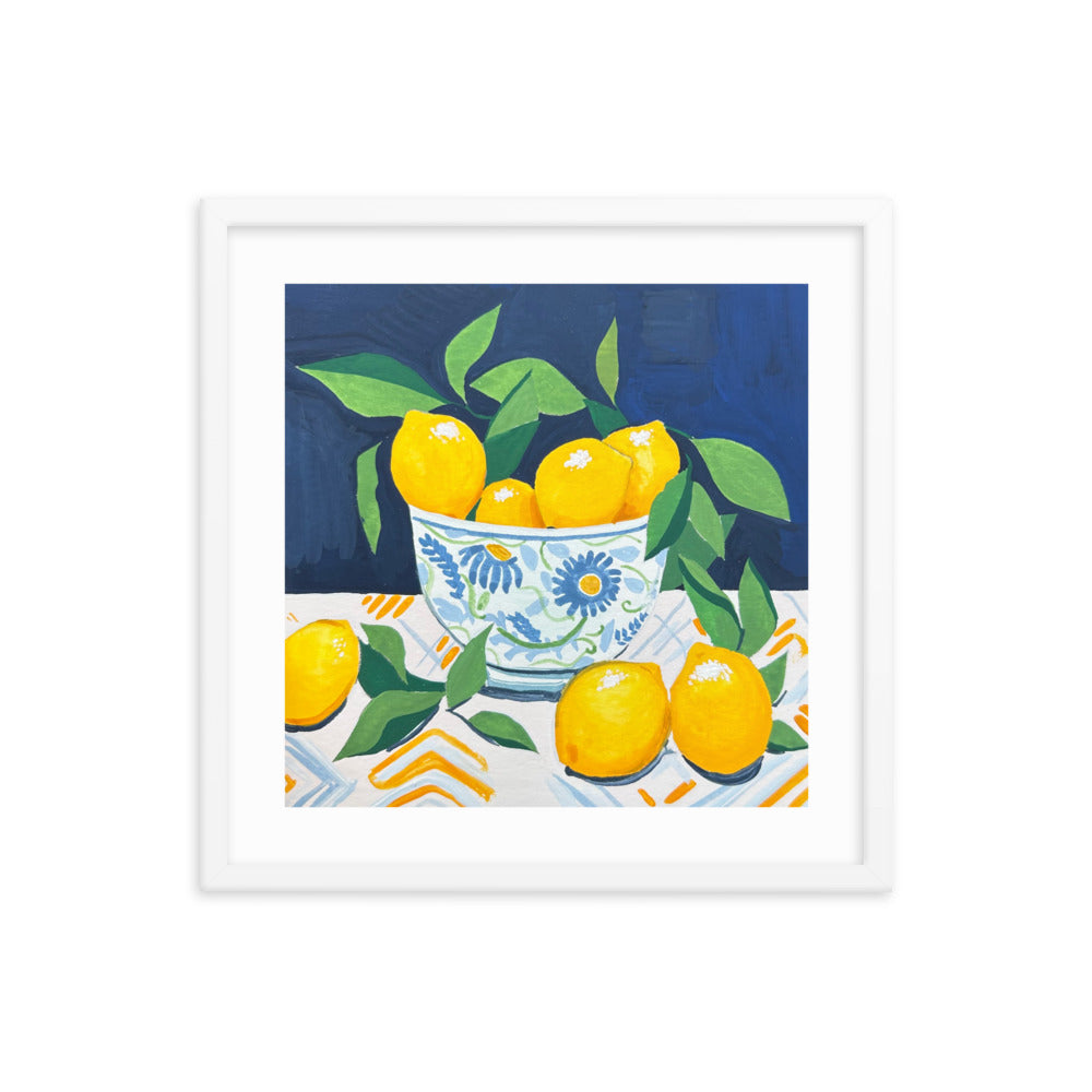 Lemons Framed Print